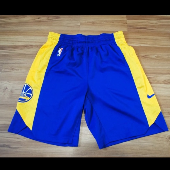 [866941-495] Mens Nike NBA Golden State Warriors Practice Shorts - Picture 3 of 6